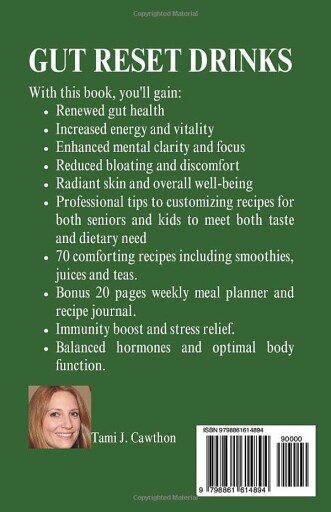 A page from the book 'Gut Reset Drinks' featuring a smoothie recipe.