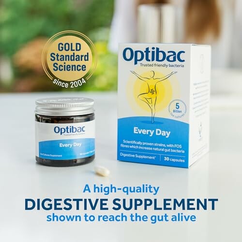 Optibac Every Day digestive supplement packaging.