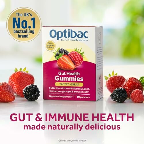 Optibac Gut Health Gummies with fruits, UKÃÂÃÂÃÂÃÂÃÂÃÂÃÂÃÂ¢ÃÂÃÂÃÂÃÂÃÂÃÂÃÂÃÂÃÂÃÂÃÂÃÂÃÂÃÂÃÂÃÂs No.1 bestselling brand.