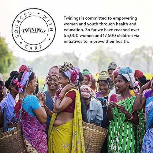 Group of women in colorful clothing with baskets, part of Twinings empowerment initiative.